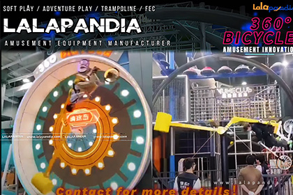 /360 Degree Rotating Bike Flying Bicycle Ride