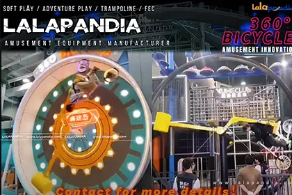 /360 Degree Rotating Bike Flying Bicycle Ride