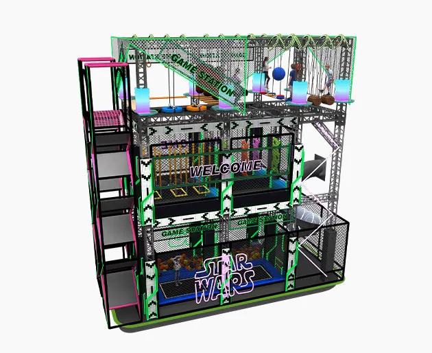 Challenging ninja course