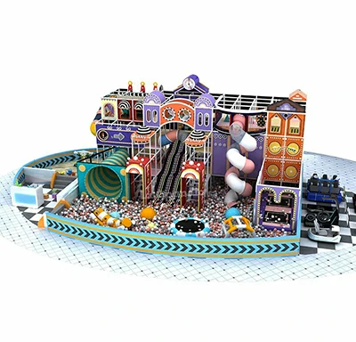 Naughty Castle Children's Paradise Playground Equipment: Indoor Parent-Child Restaurant Slide